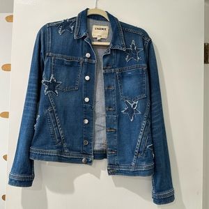 L’AGENCE denim jacket with star detail